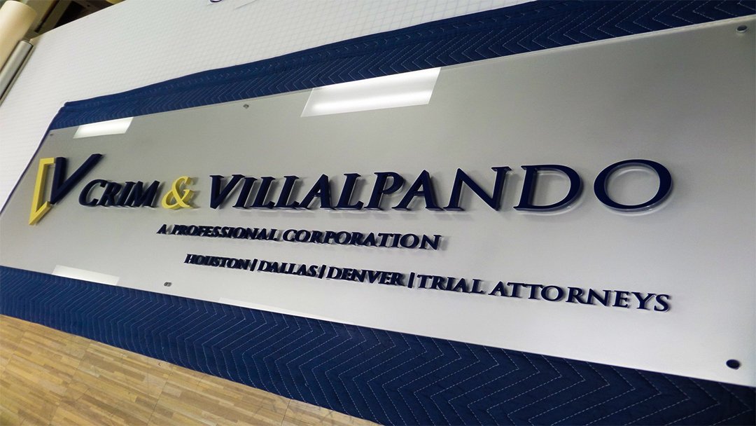 Indoor Lettering Signage Crim and Villalpando