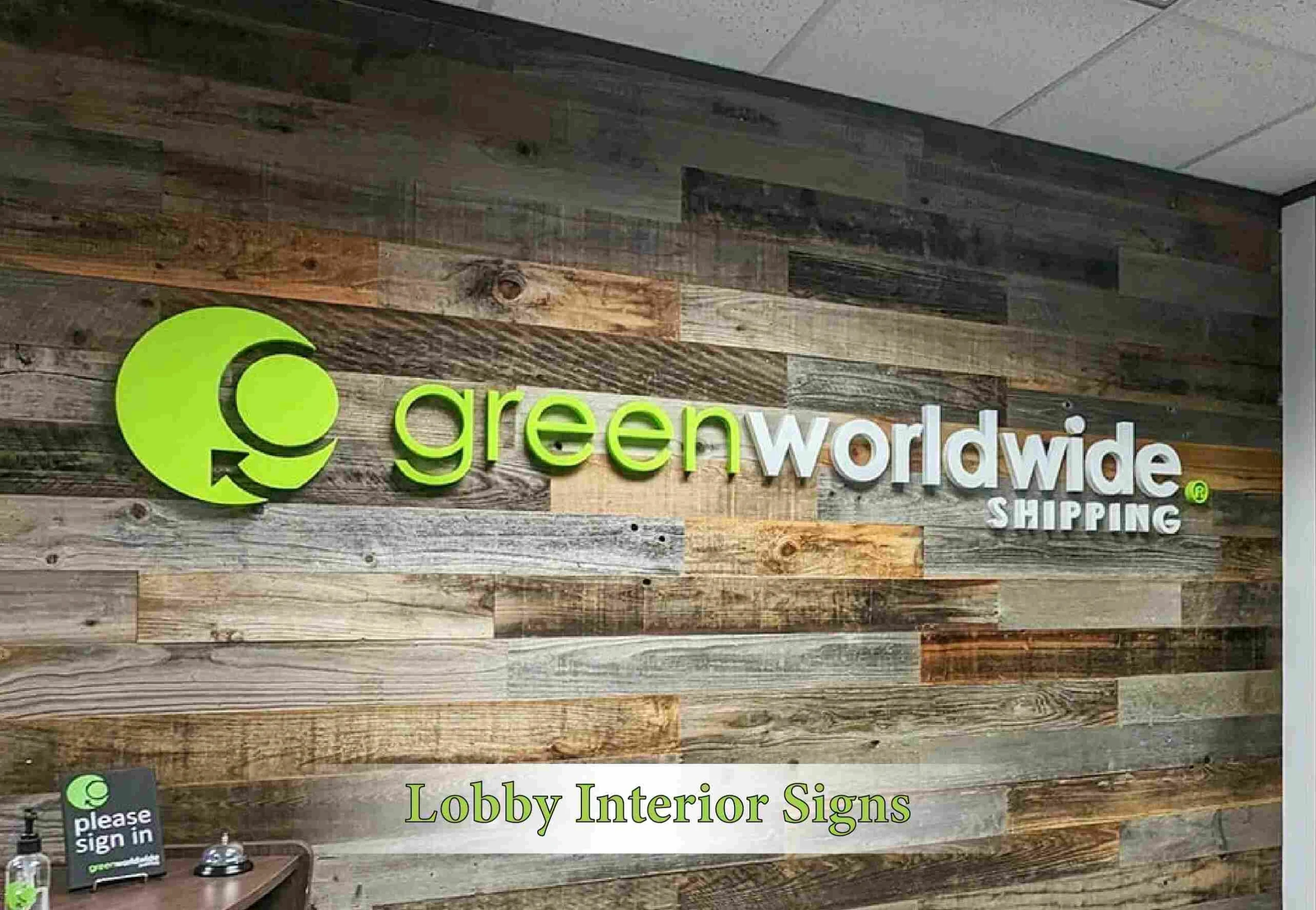 Lobby Interior Signs